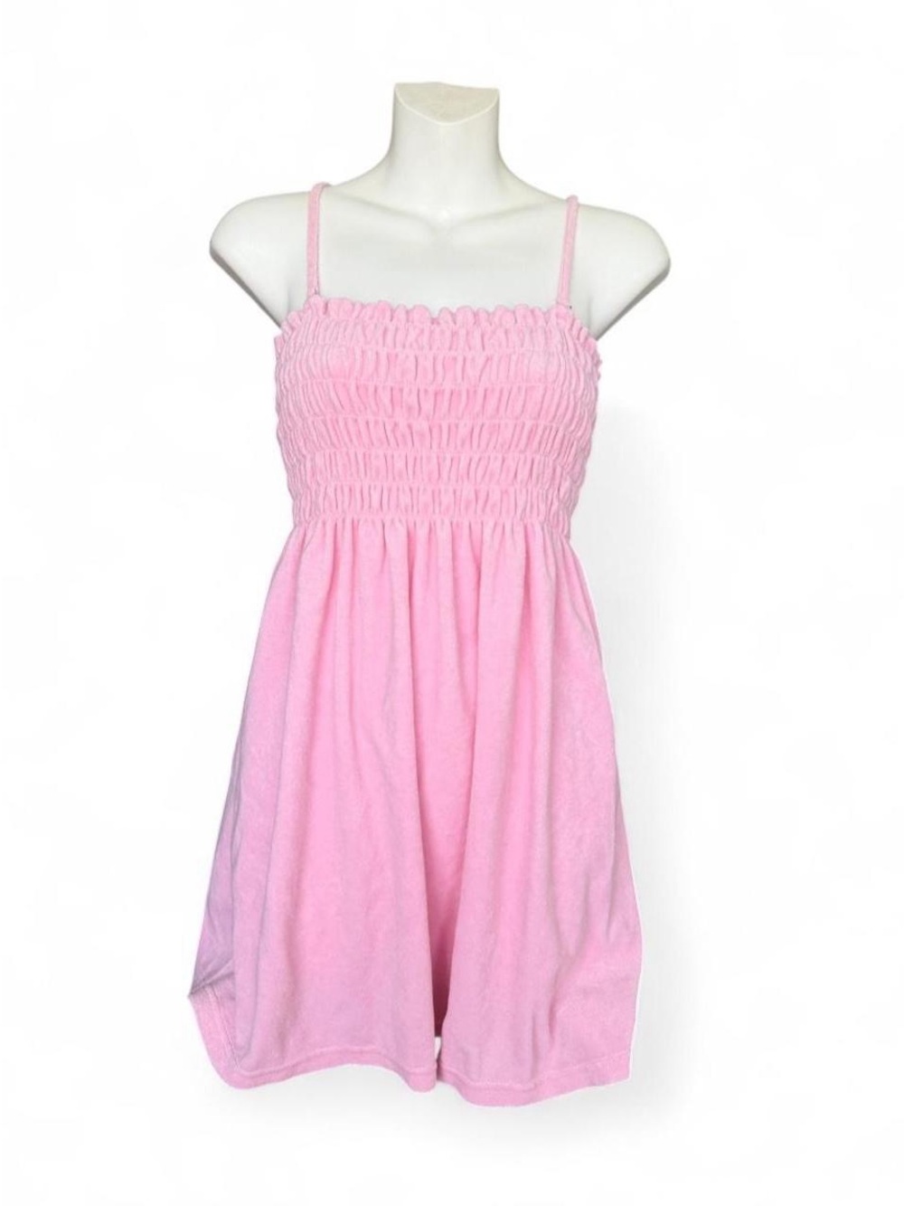 Moda International Pink Smocked Strap Sundress